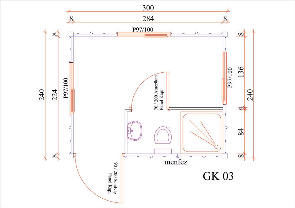 Güvenlik Konteyneri Model 03 Adana
