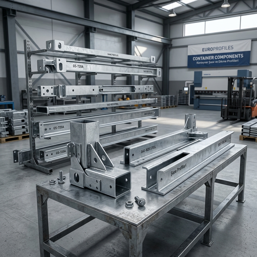 Konteyner Şase ve Köşe Dikme Profilleri Teknik Detayları